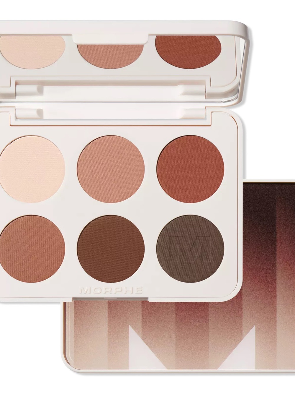Morphe Matte Six-Pan Eyeshadow Palette — Cream, Tan & Brown Tones